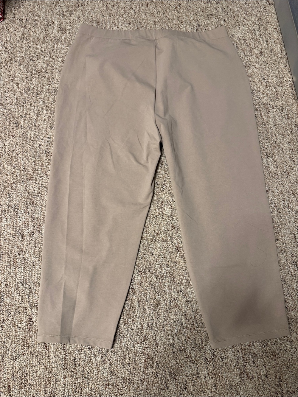 Susan Graver khaki Stretch Leggings - Picture 2 of 4